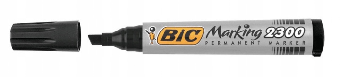Marker permanentny BIC 2300 czarny ścięty EAN (GTIN) 3086129999736