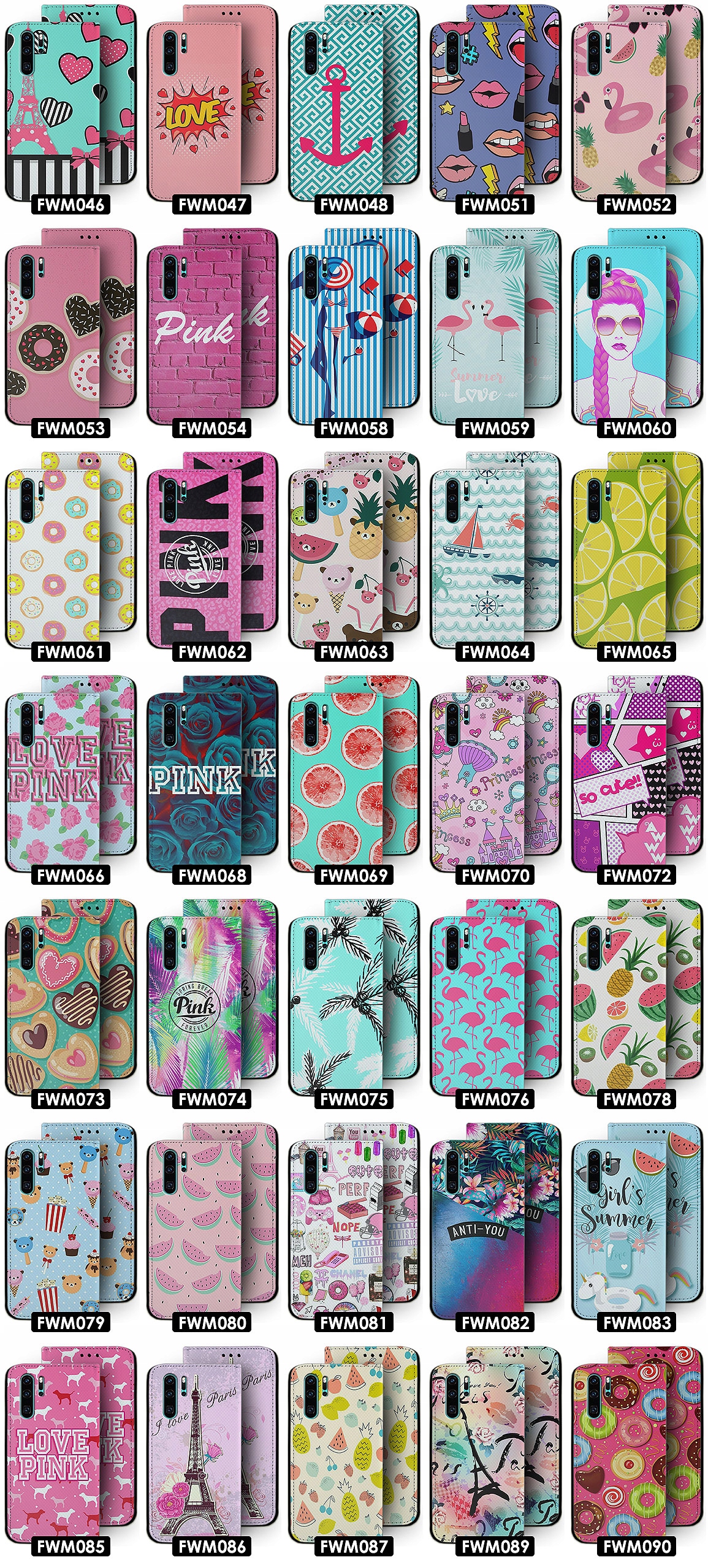 ETUI MARKOWE DO HUAWEI P30 PRO WZORY BESTSELLER Typ etui z klapką