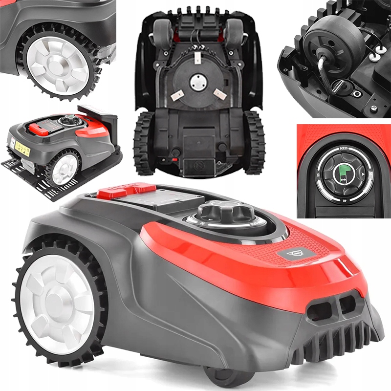 Robot Koszący Urządzenie Koszące Akumulatorowy Hecht 5608 Aplikacja 800 M2
