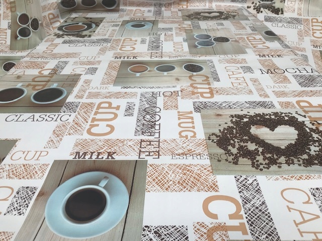 

Obrus na włókninie Cerata Gruba Na Metry kawa