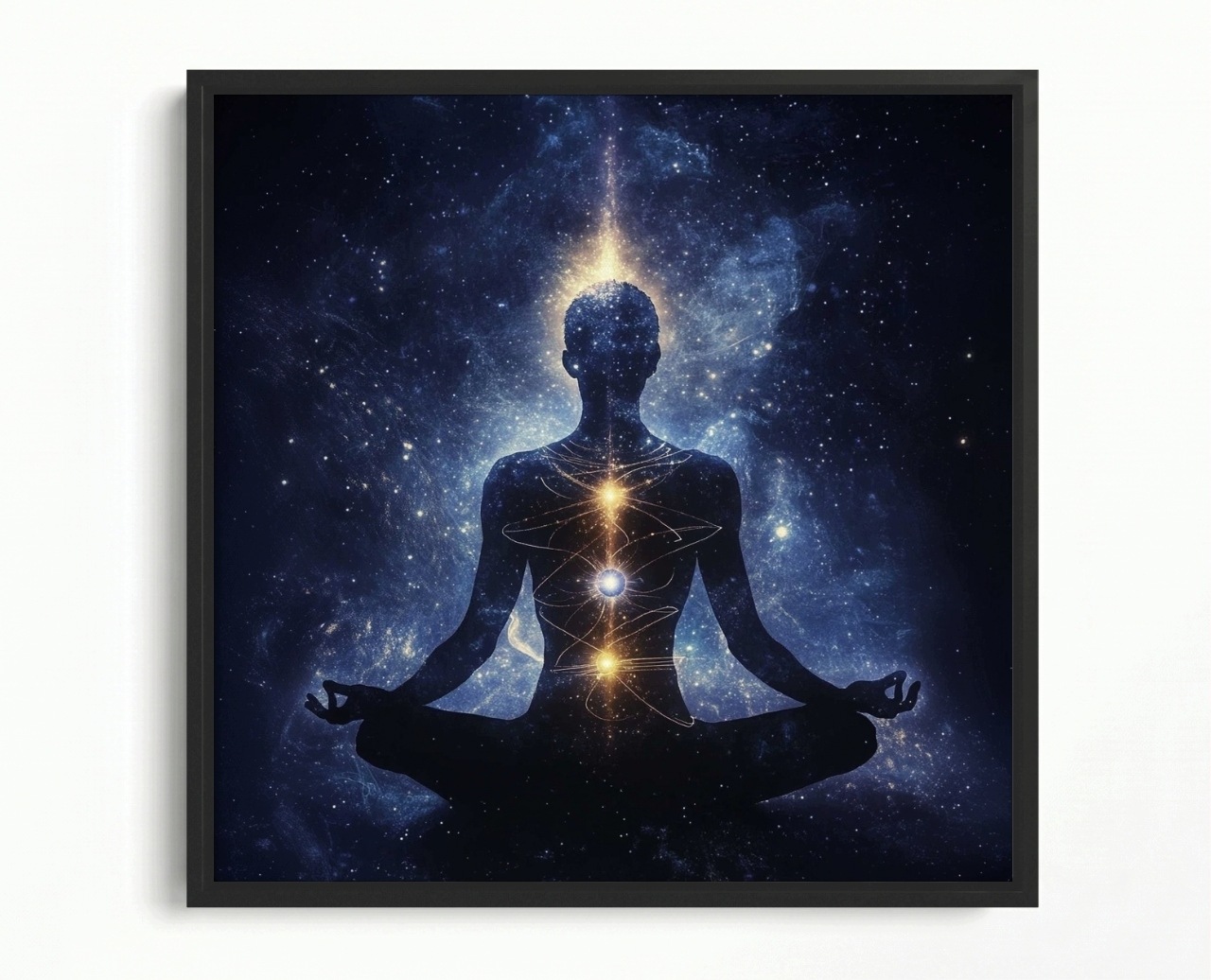 Obraz Rama American Box Postava Lotos Meditácia Čakra Zen Harmonia 60x60
