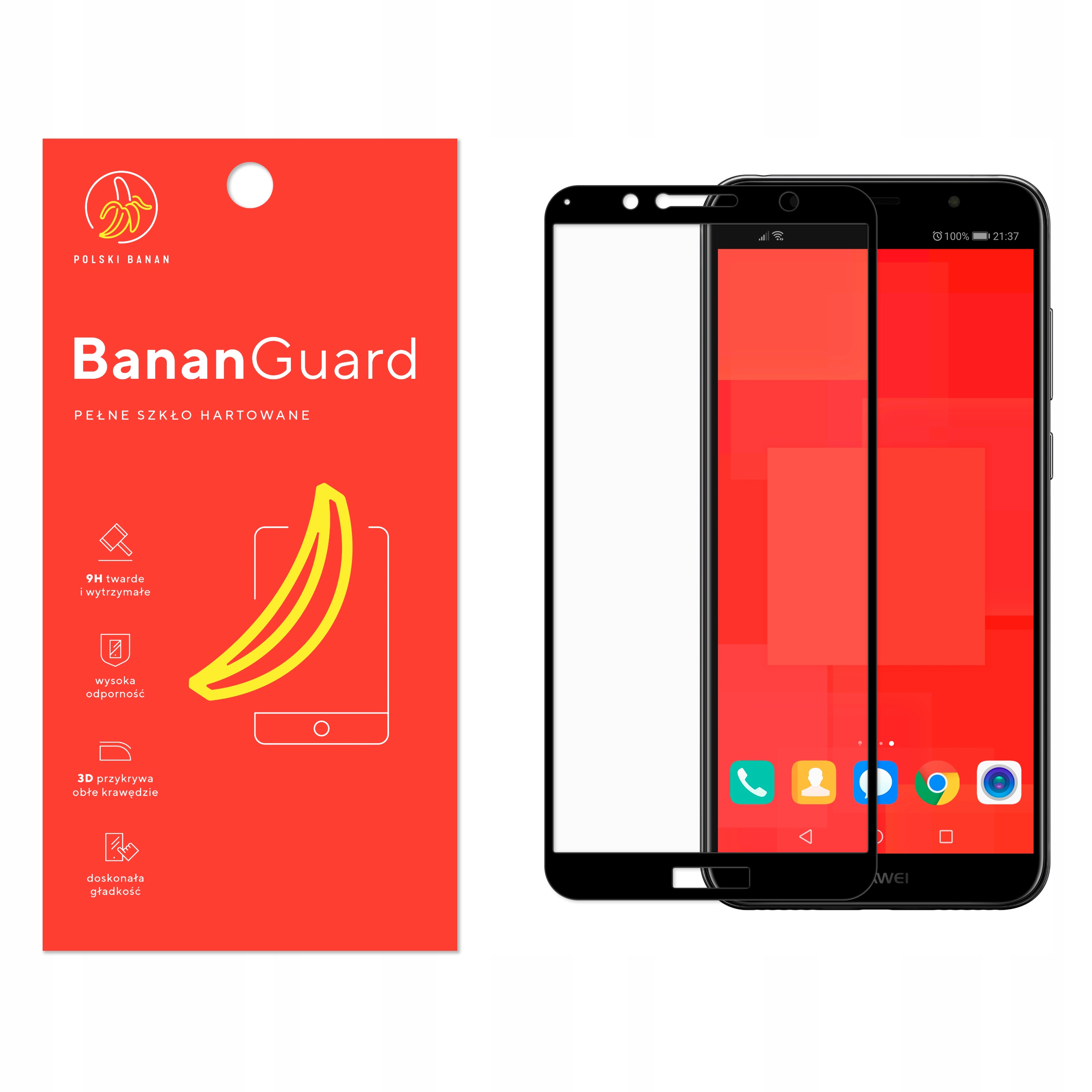 

Szkło Hartowane 3D do Huawei Y6 2018 Y6 Prime 2018