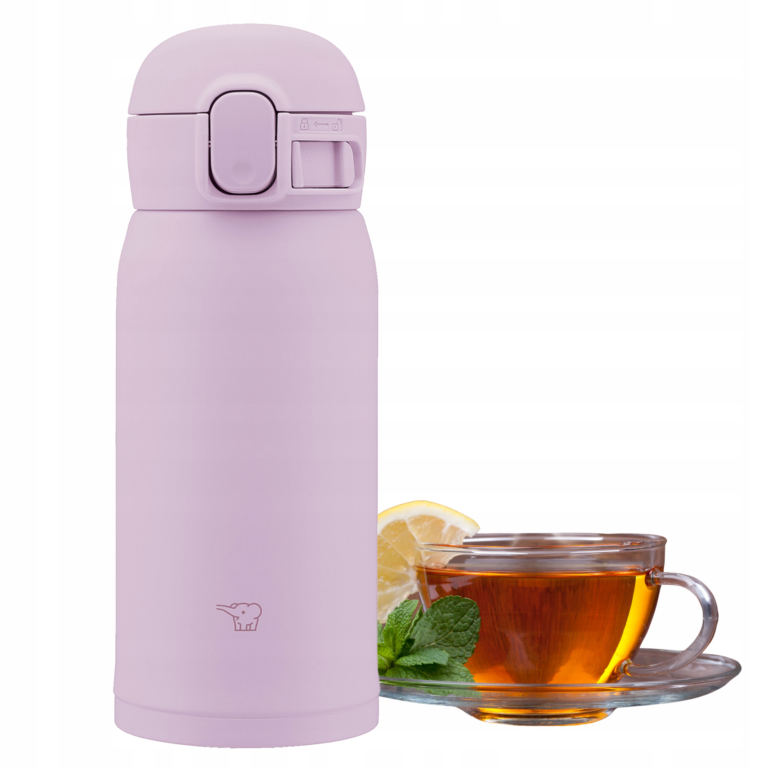 Termohrnek Zojirushi 360 ml Termoska na kávu a čaj do auta Růžový