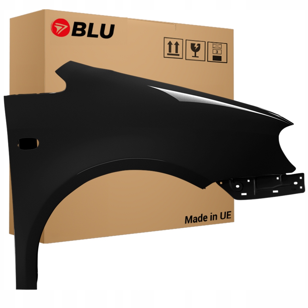 Blu Blatník Vw Caddy III 3 2K LC9Z pravý černý 04-10 přední pozink