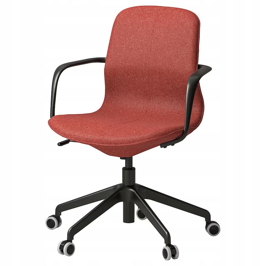 Ikea Langfjall Krzesło Gunnared czerwony/czarny