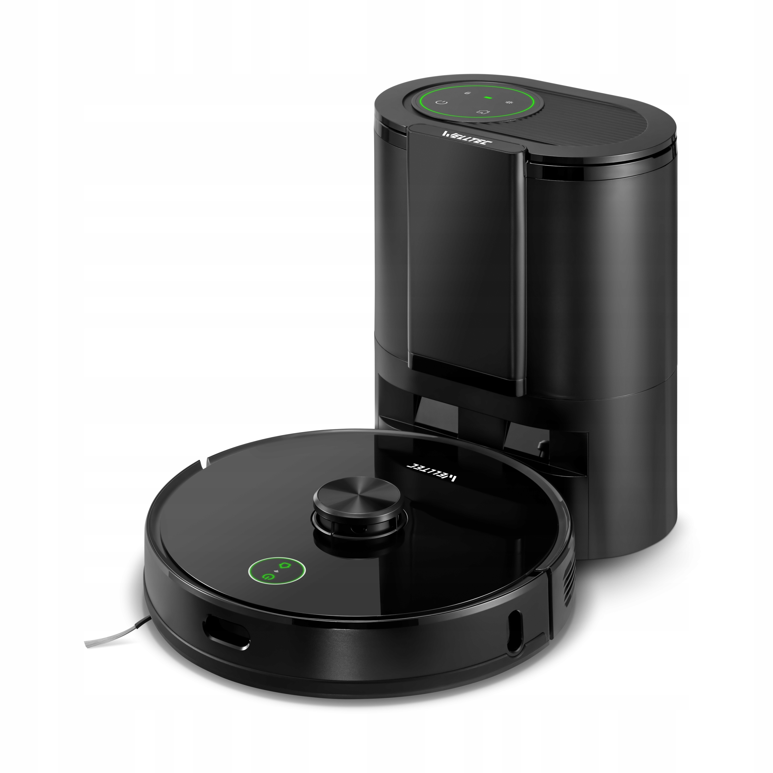 ROBOT SPRZĄTAJĄCY MOPUJĄCY WELLTEC R8 PRO + STACJA ODSYSAJĄCA + AKCESORIA Filtr HEPA gąbkowy