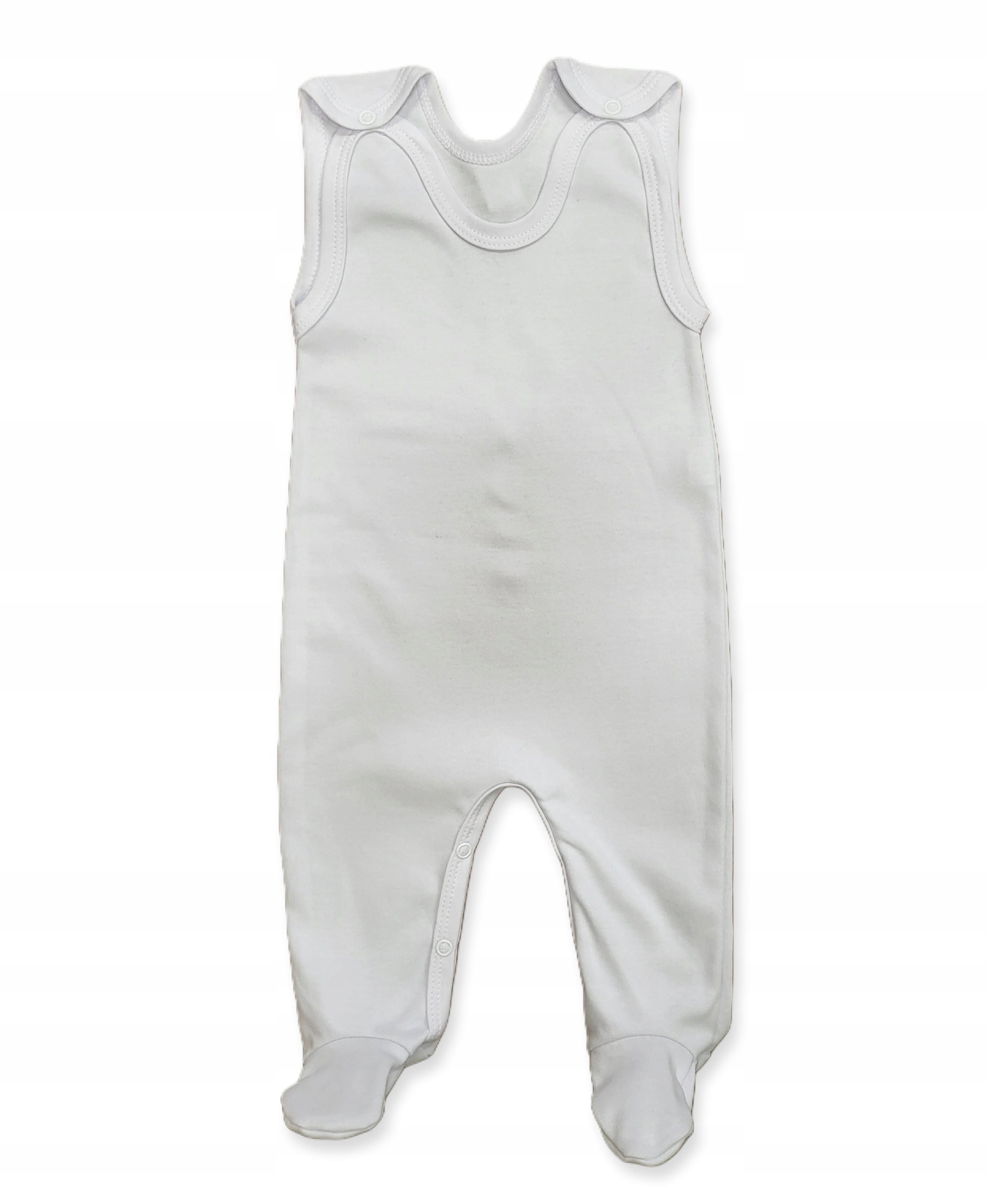 ŚPIOCHY śpioszki ROZPINANE 80 PIŻAMKA niemowlęca PAJAC BIAŁY