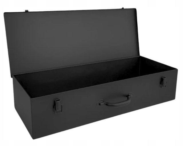 Skrzynia narzędziowa kaseta metalowa na narzędzia przenośna 677x188x94 mm