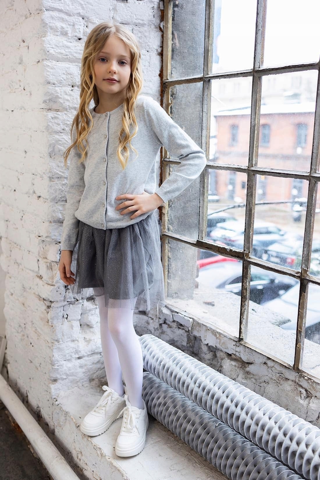 RAJSTOPY DZIECIĘCE DZIEWCZĘCE BIAŁE GŁADKIE Z MIKROFIBRY 98-104 FUNPOL Rozmiar (new) 104 (99 - 104 cm)