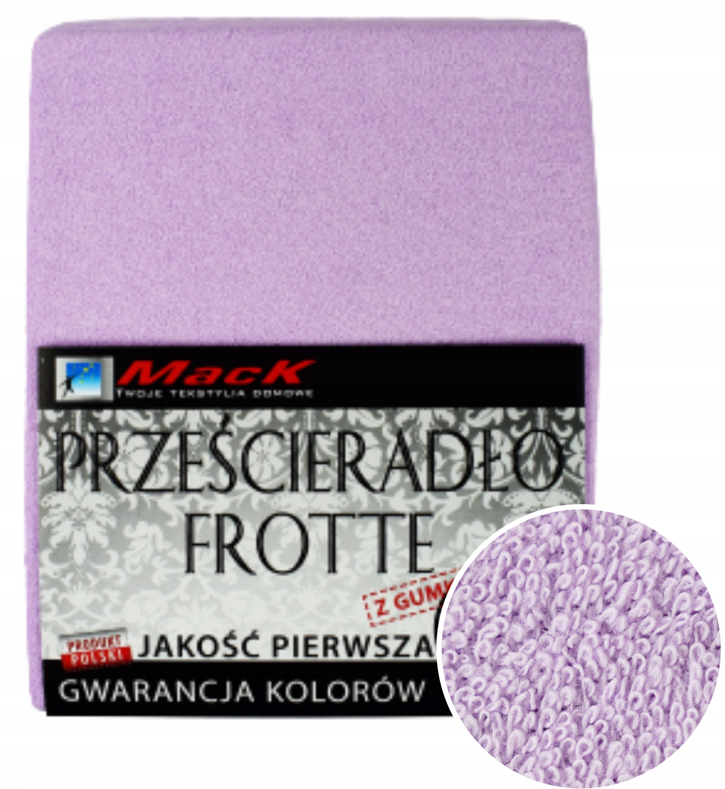 

Prześcieradło Frotte Z Gumką 120X200 jasny fiolet