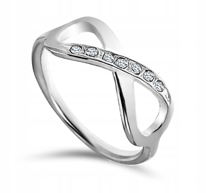 

Pierścionek Srebrny 925 Nieskończoność Infinity 12