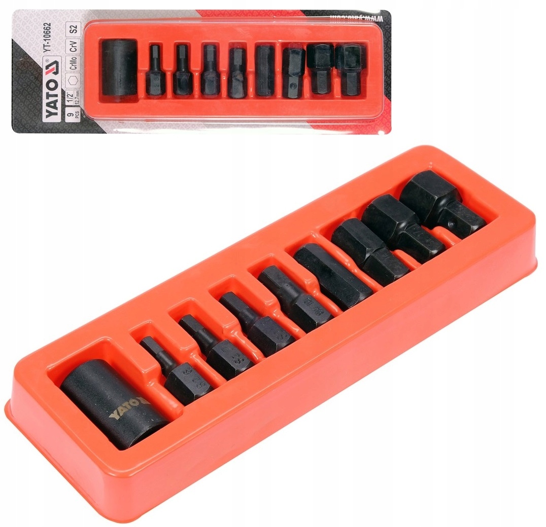 

Yato Zestaw Kluczy Udarowych Trzpieniowych Hex 1/2