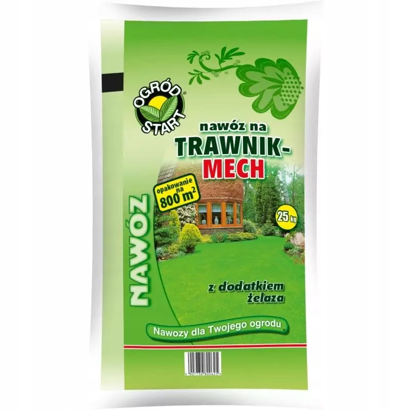 Nawóz do Trawy trawnika z mchem anty-mech z dodatkiem żelaza Fe Ampol 25 kg