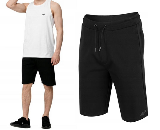 

Krótkie Spodenki Męskie Dres 4F SKMD350 Czarne L