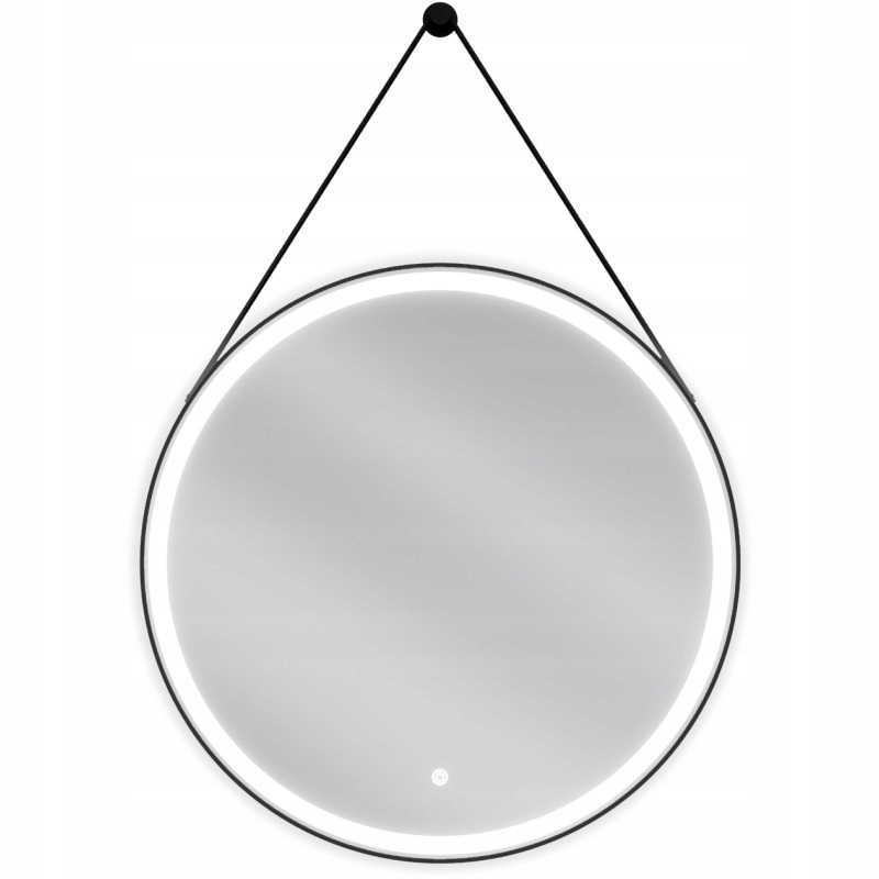 Mexen Reni podsvícené koupelnové zrcadlo, Kulaté 70 cm, Led 6000K, ventilát