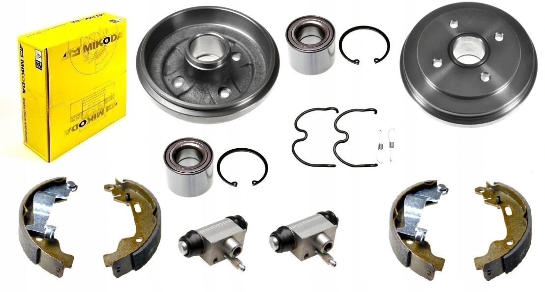 Bebny szczeki OPEL AGILA I bez ABS KPL TYL 180mm