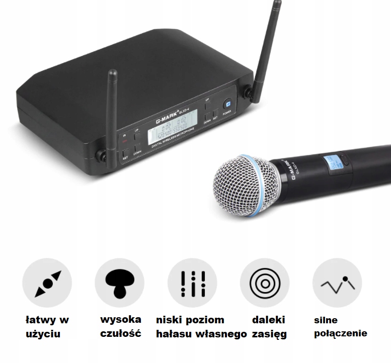 zestaw mikrofonów bezprzewodowych profesjonalny Typ mikrofonu do ręki