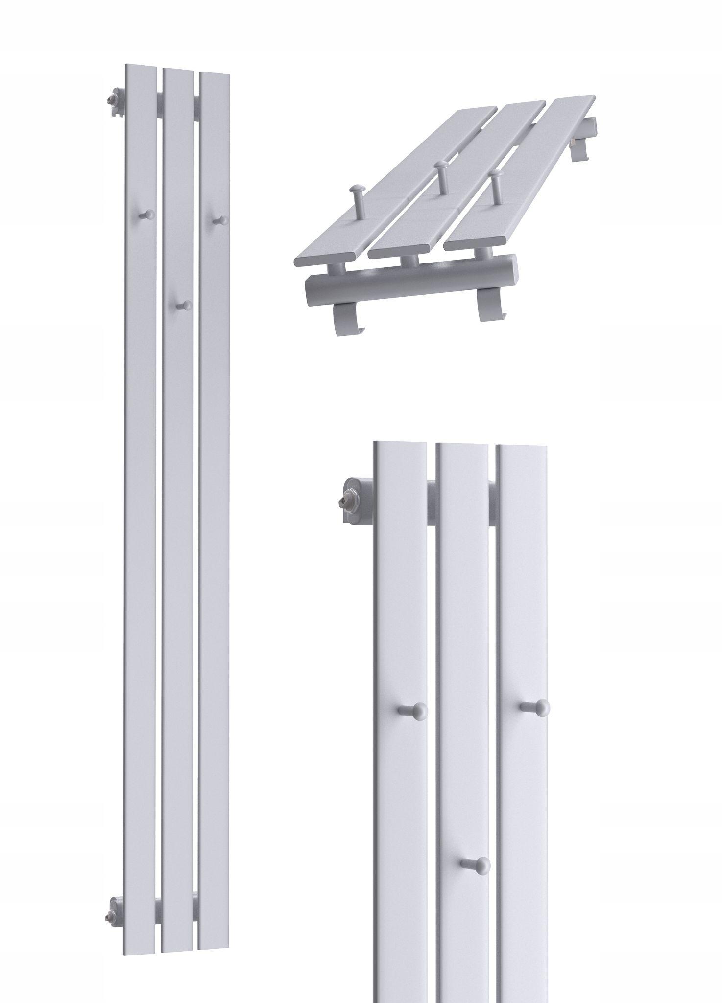 Dekorativní Radiátor Bellohook 100x22 Šedý