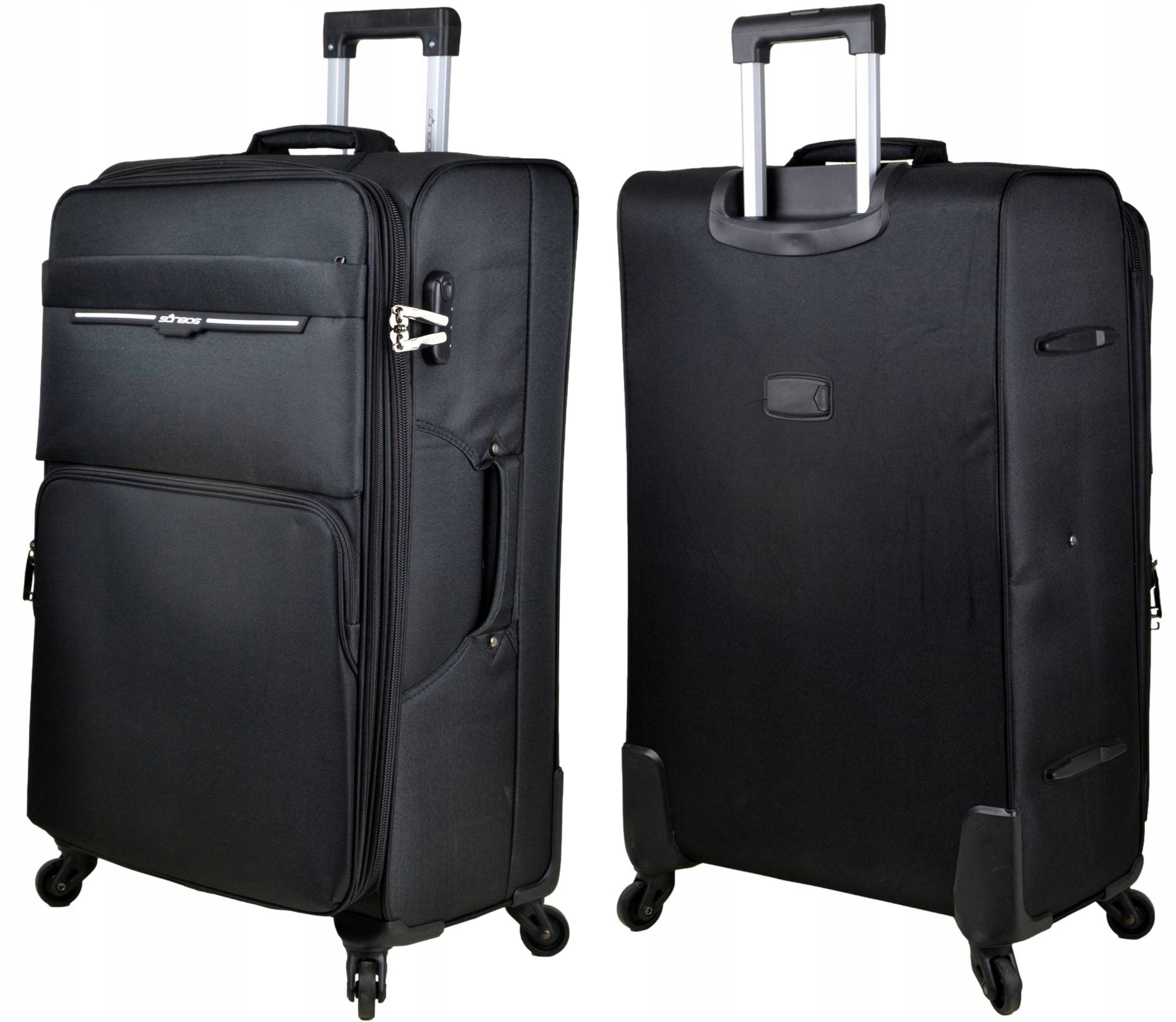 Duża walizka materiałowa na kółkach Polaris 77 100 litrów