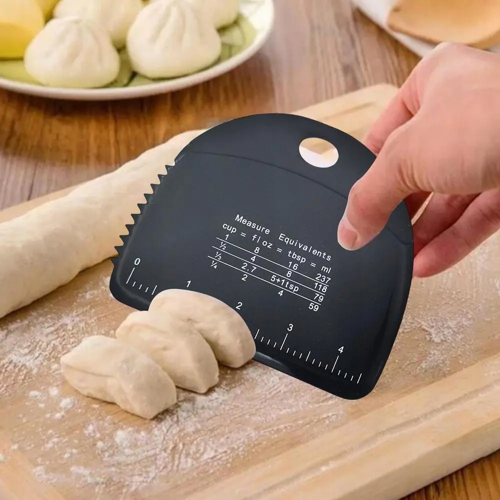 Dough Scraper For Baking Silicone Dough Slicer With Measuring
