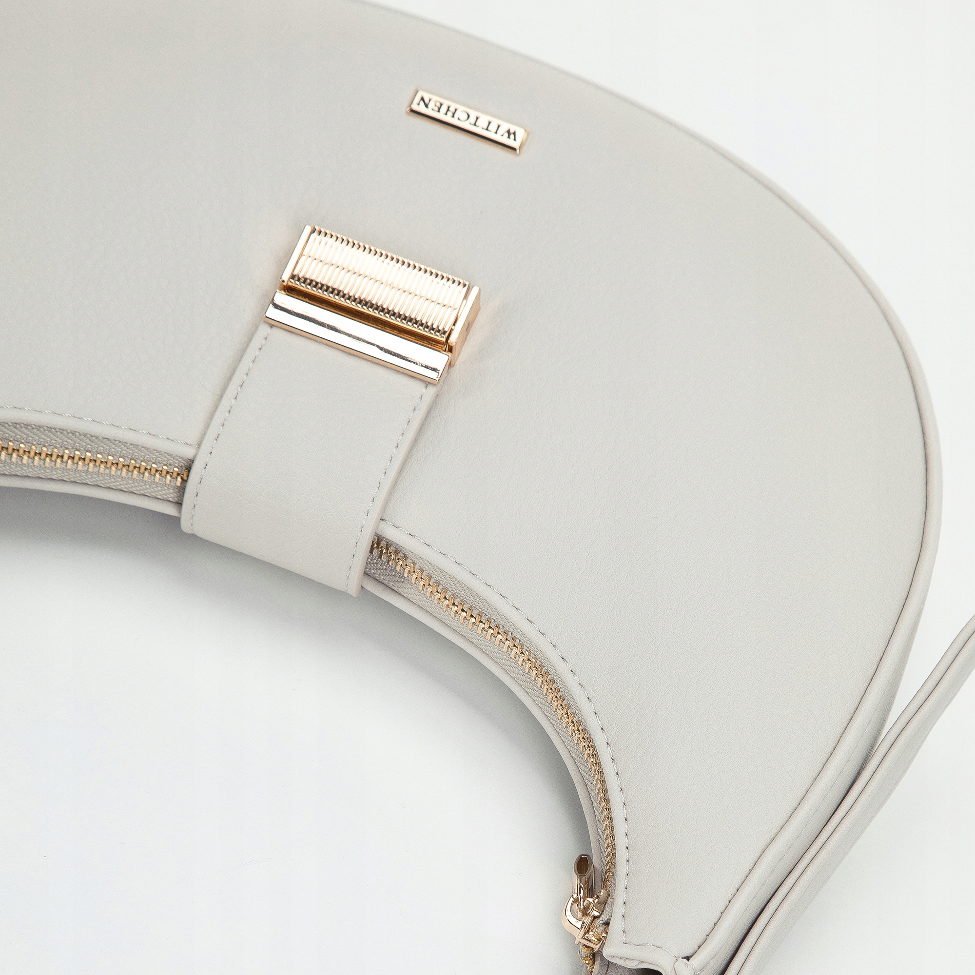 WITTCHEN torebka bagietka z ekoskóry ecru Wielkość mała (nie mieszcząca A4)