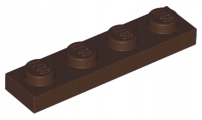 

Lego Płytka zwykła 1x4 3710 brązowa ciemna 2 szt.