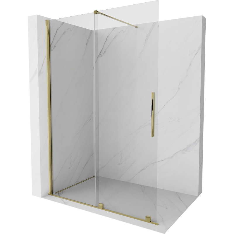 Mexen Velar posuvná sprchová zástěna Walk-in 140 x 200 cm, transparentní 8