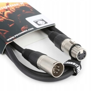 

Kabel DMX 5-pin Xlr męski-żeński 3 m