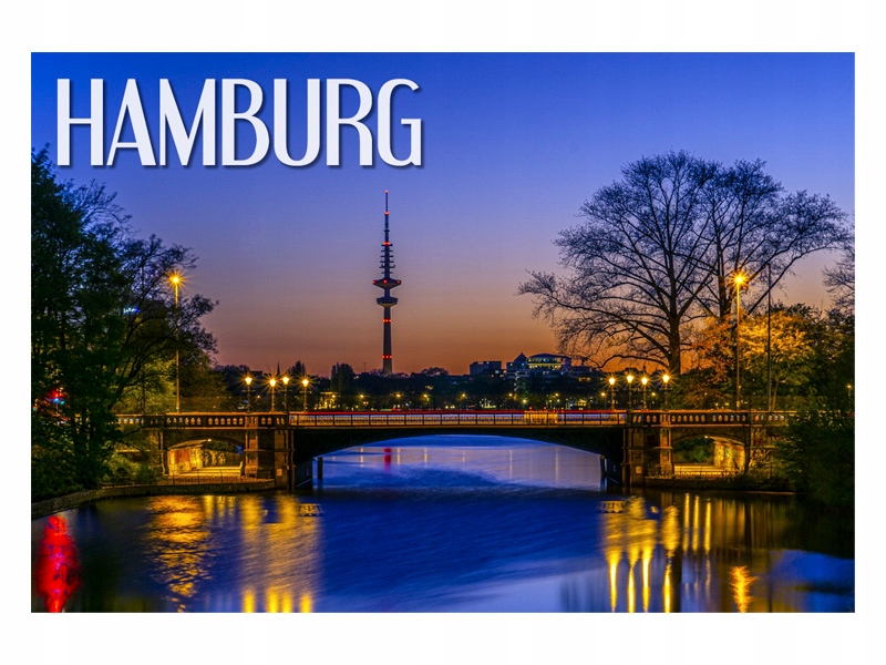 

Hamburg Alster Rzeka Magnes na lodówkę