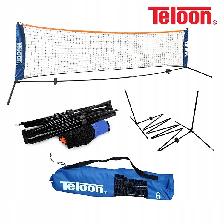 SIATKA TENISOWA TELOON NET6 0,85 / 6M PRZENOŚNA Model net 6