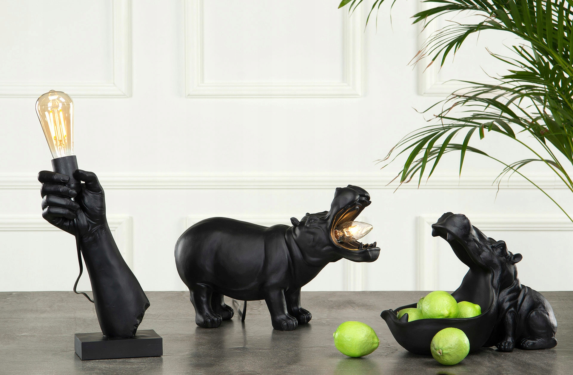 LAMPA stołowa HIPOPOTAM czarny mat Marka Skandi.pl