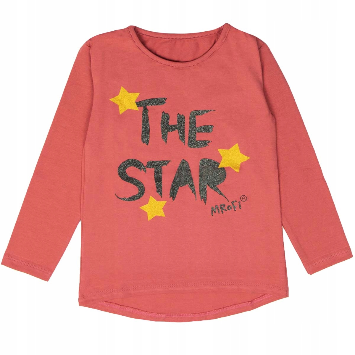 BLUZKA Z DŁUGIM RĘKAWEM BAWEŁNIANA THE STAR 110