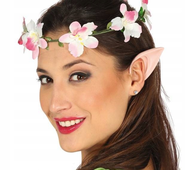 USZY ELFA LATEKSOWE BEŻOWE SZPICZASTE NAKŁADKI Marka Guirca