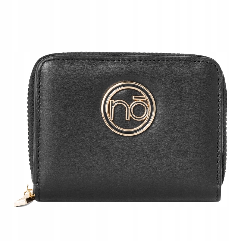 Dámská Hladká Peněženka Z Přírodní Kůže Nobo NPUR-LR0021-C020 Černá