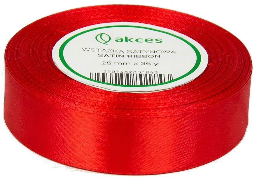 

Wstążka Tasiemka satynowa atłasowa 25mm/32m A-05