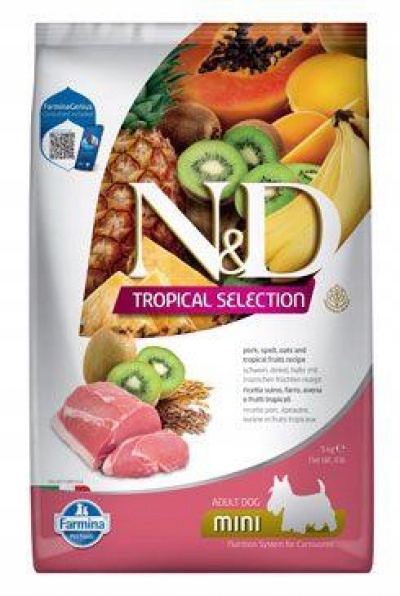 Farmina N&d dog Tropical Selection (ag) adult mini, pork 5 kg