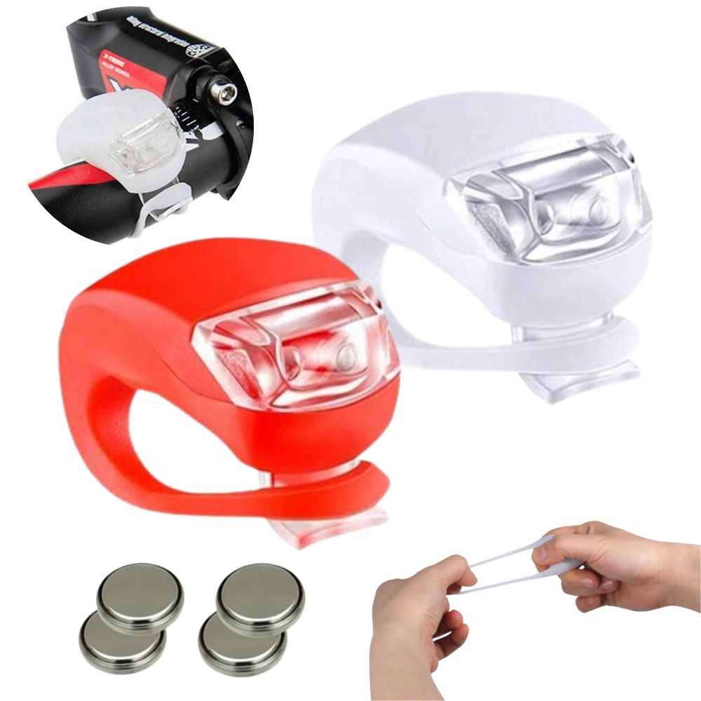 

Lampka Rowerowa Led Tył Przód Zestaw Na Rower 2szt