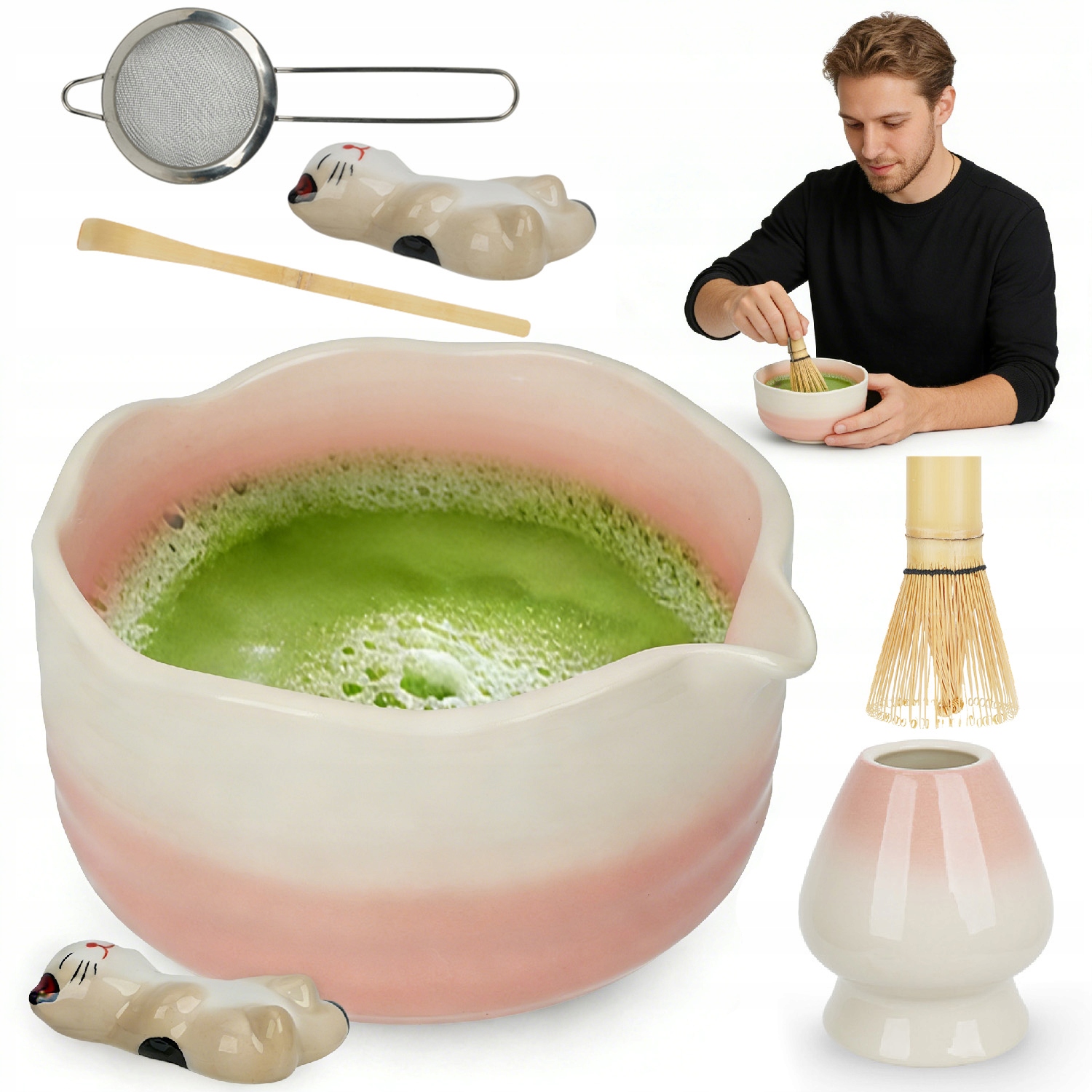 Sada Na Čaj Matcha, 6-DÍLNÁ Sada Metel Matcha, Sada Matcha