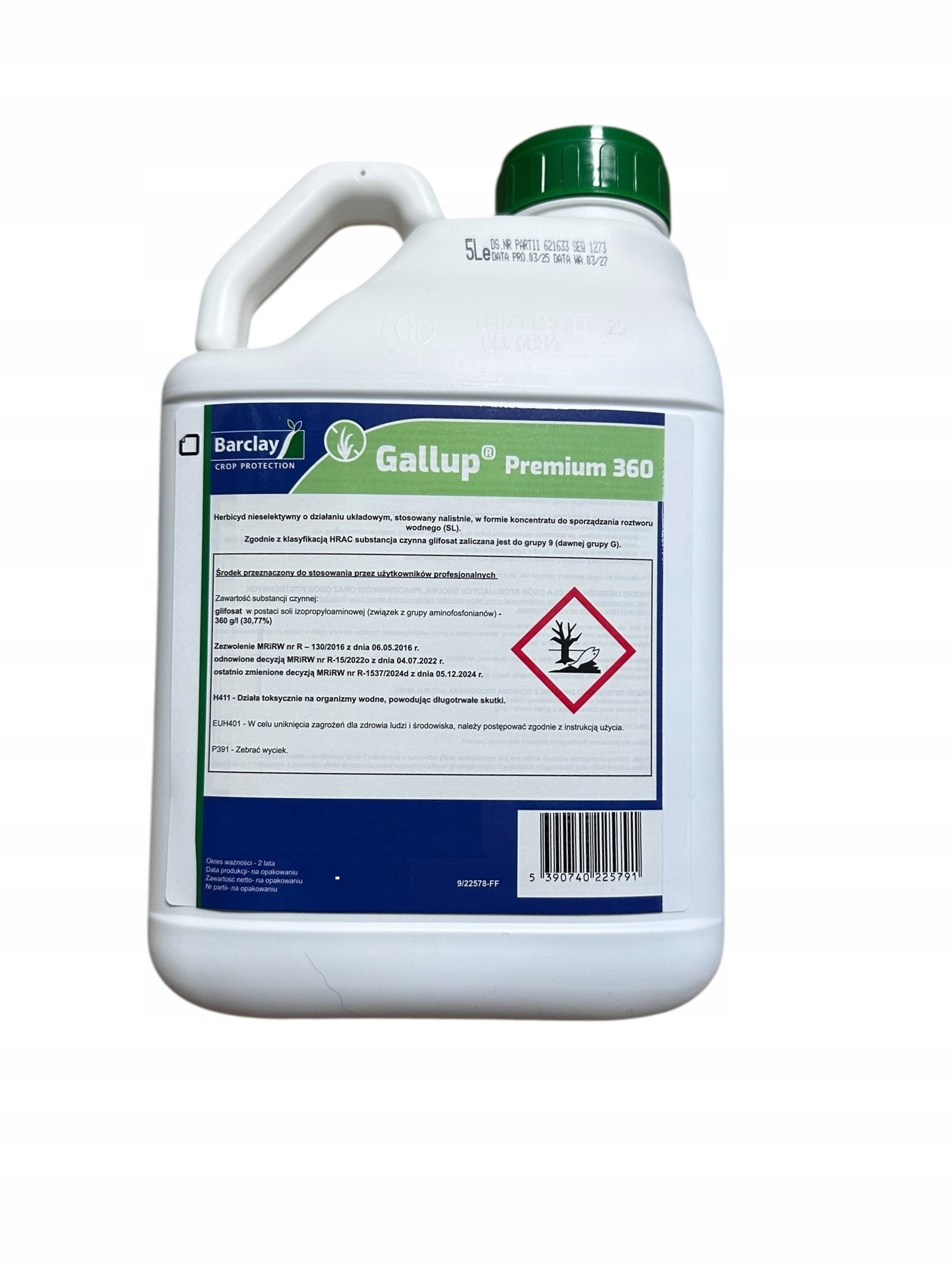 Gallup Premium 360 Sl 5L – Agrosar Roundup Skuteczny Herbicyd Totalny