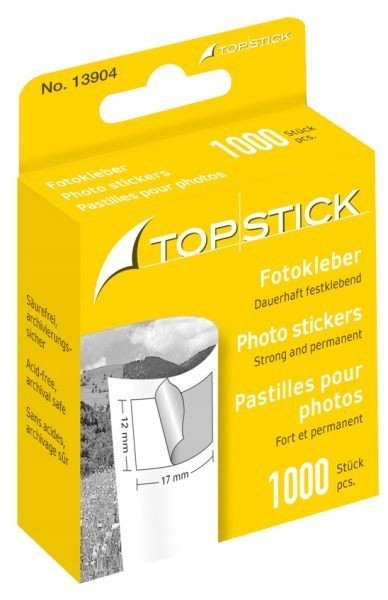

Podklejki do zdjęć Top Stick 13904 1000szt. albumy