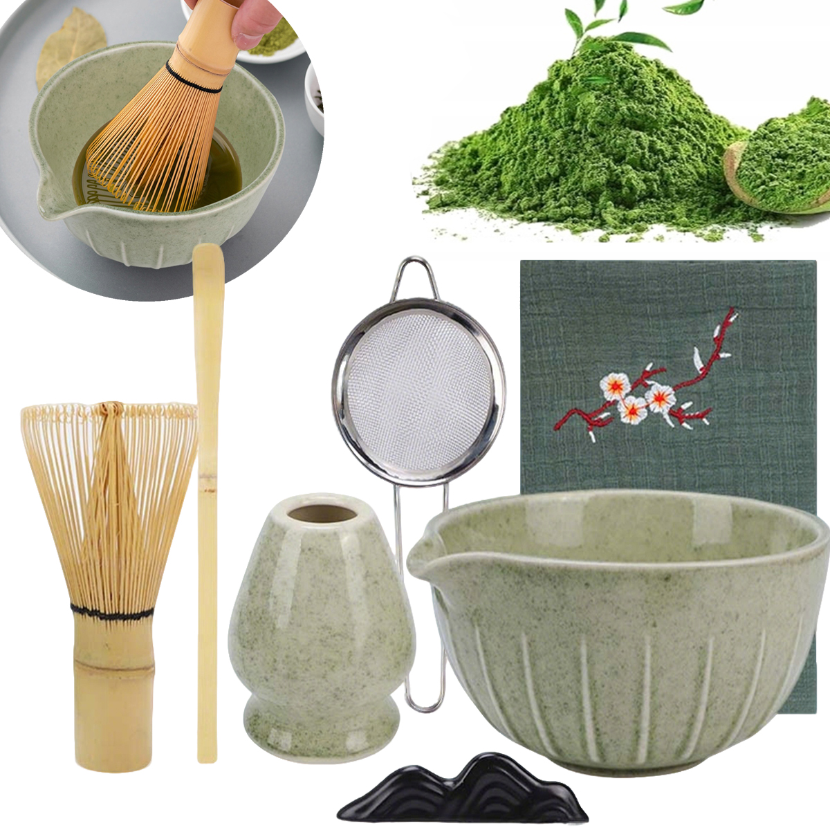 Bambusová Dárková Sada Na Čaj Matchy Chashaku