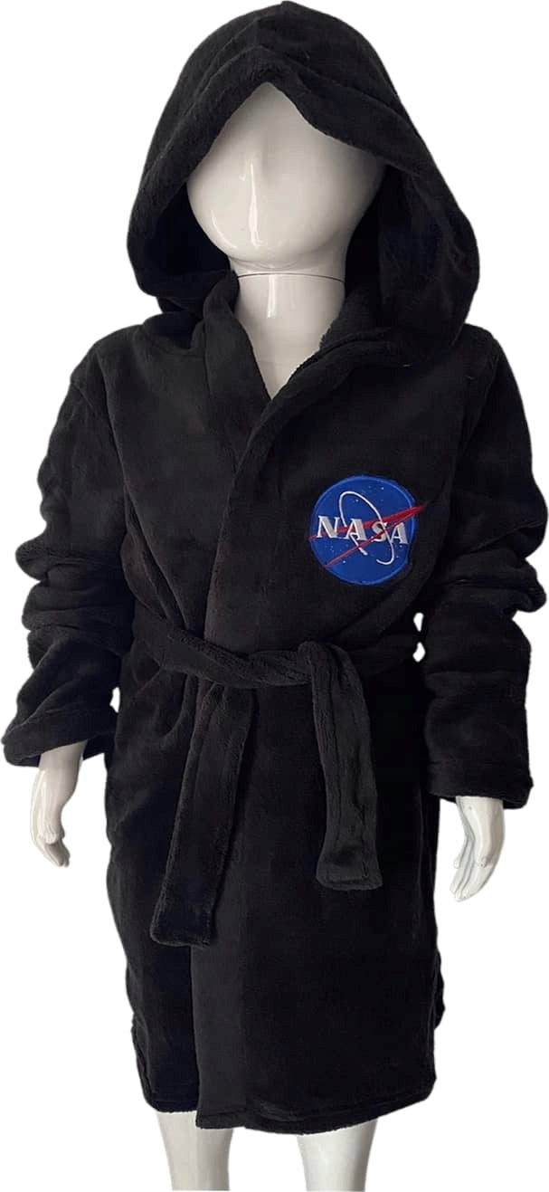 

Szlafrok chłopięcy dziecięcy Nasa kaptur 128/134