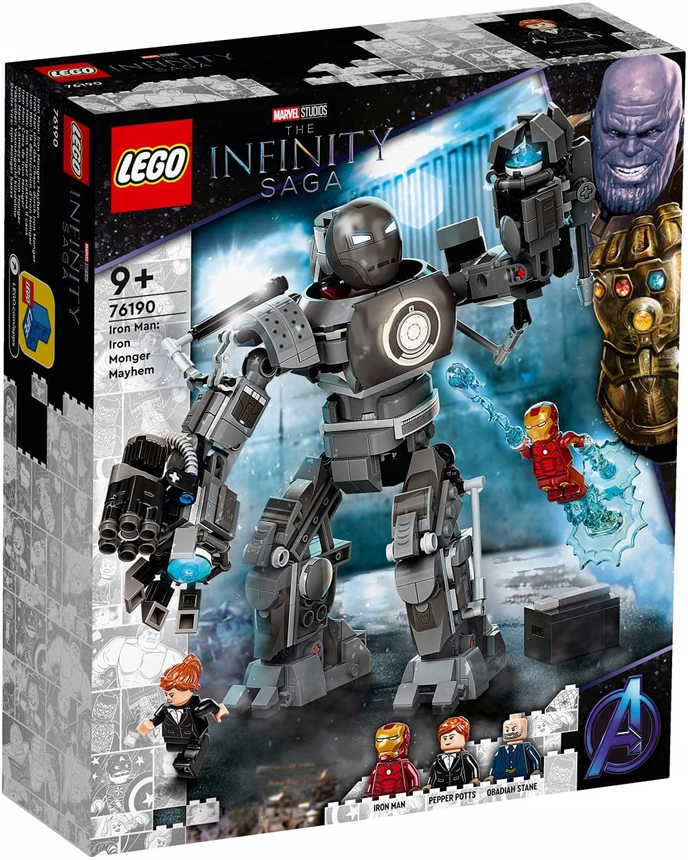 

Lego Super Heroes zadyma z Iron Mongerem 76190