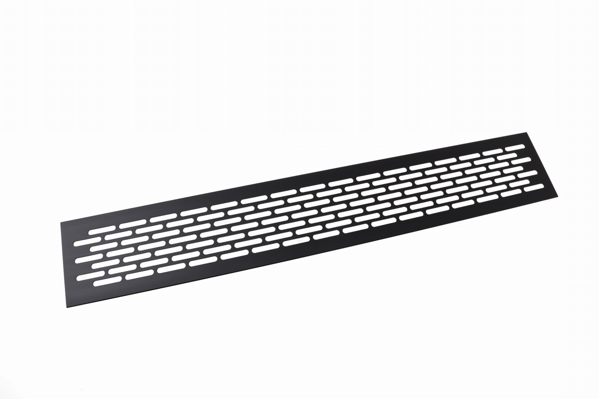 

Kratka wentylacyjna metalowa 80x480mm czarny mat