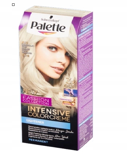 

Palette farba A10 /10-2 popielaty blond