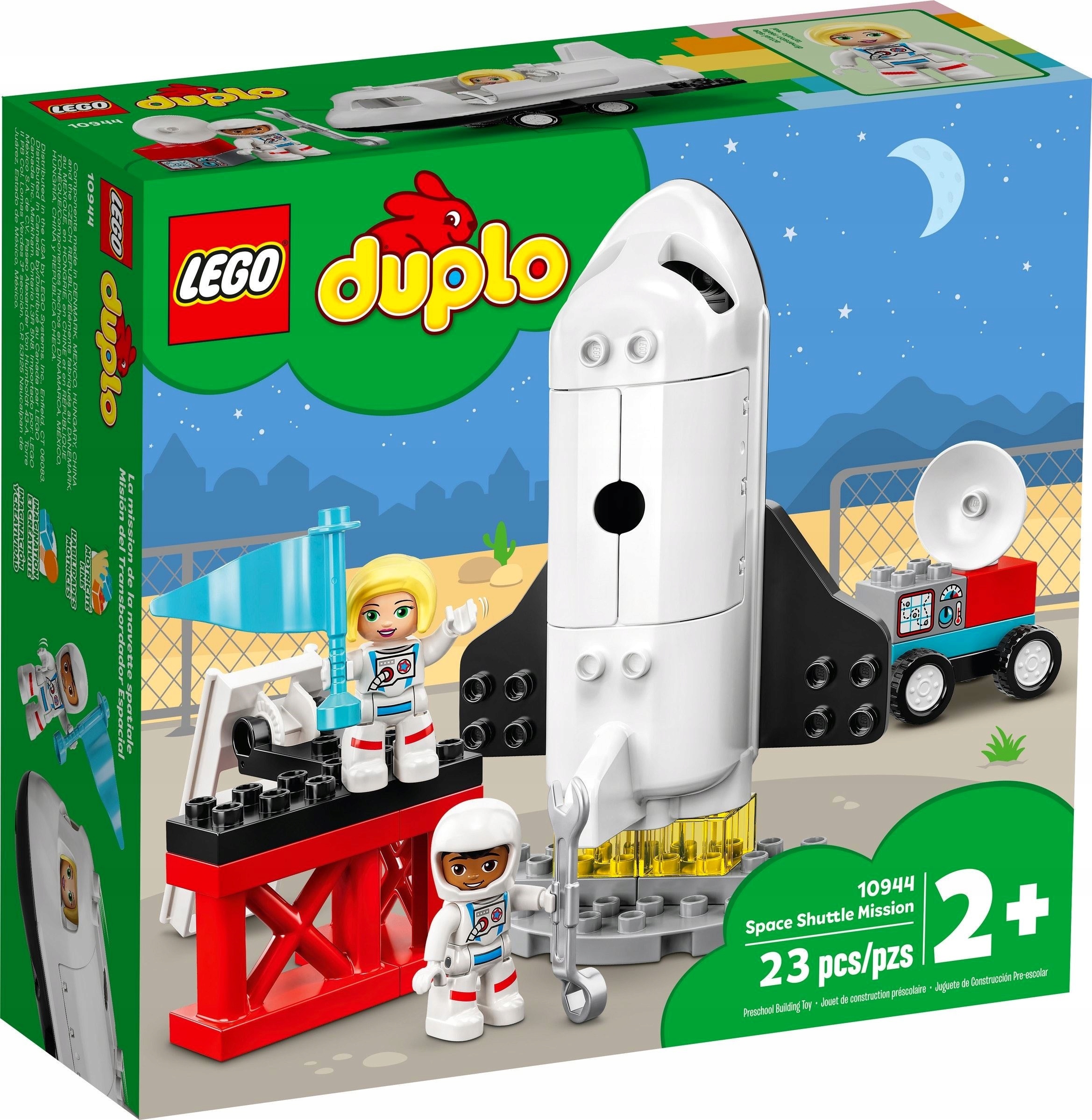 LEGO DUPLO 10944 PROM KOSMICZNY RAKIETA KOSMICZNA OD 2 LAT + TORBA LEGO EAN (GTIN) 5702016911039