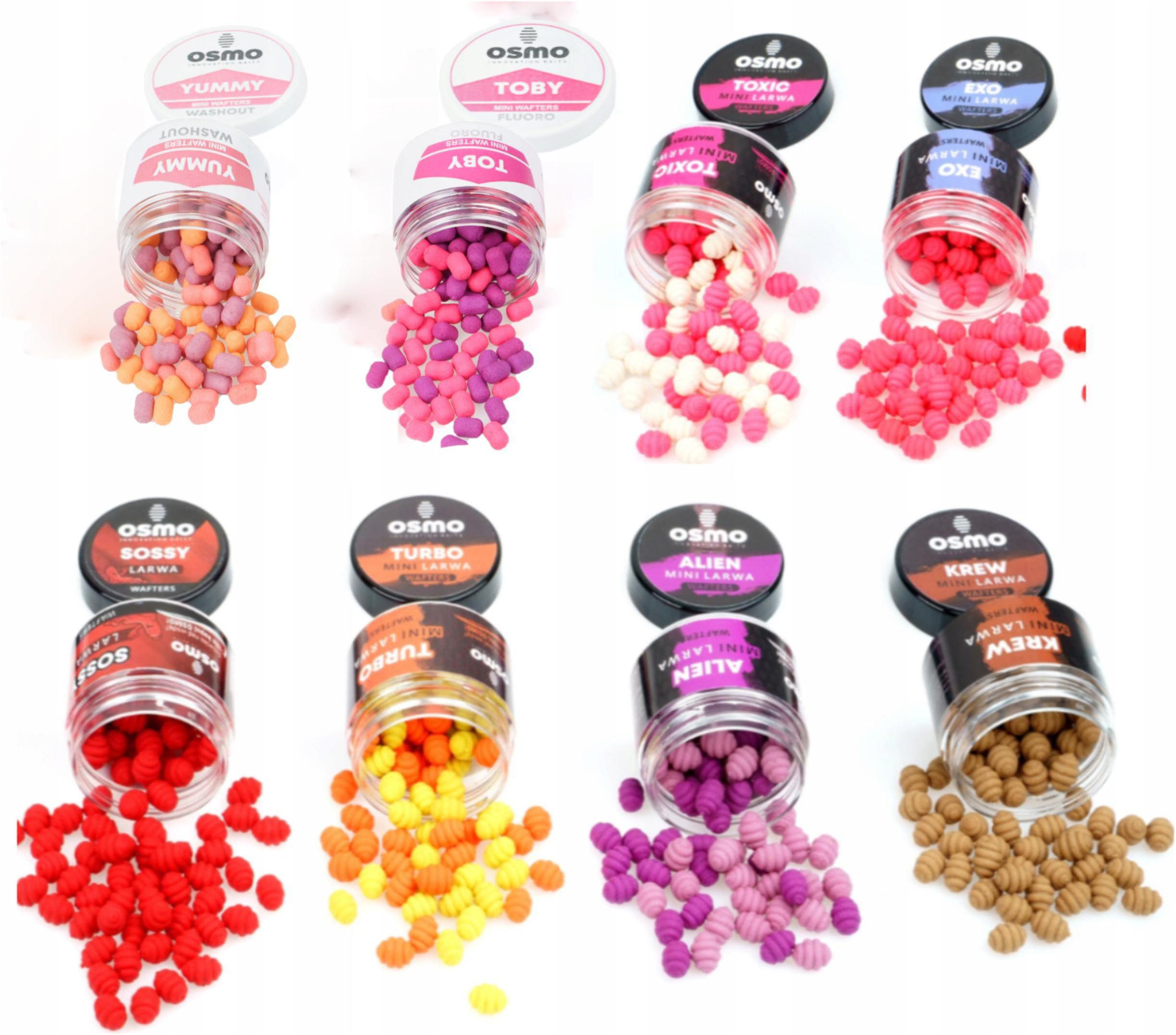 Zestaw 8X Osmo Mini Larwa Wafters- Wszystkie Smaki
