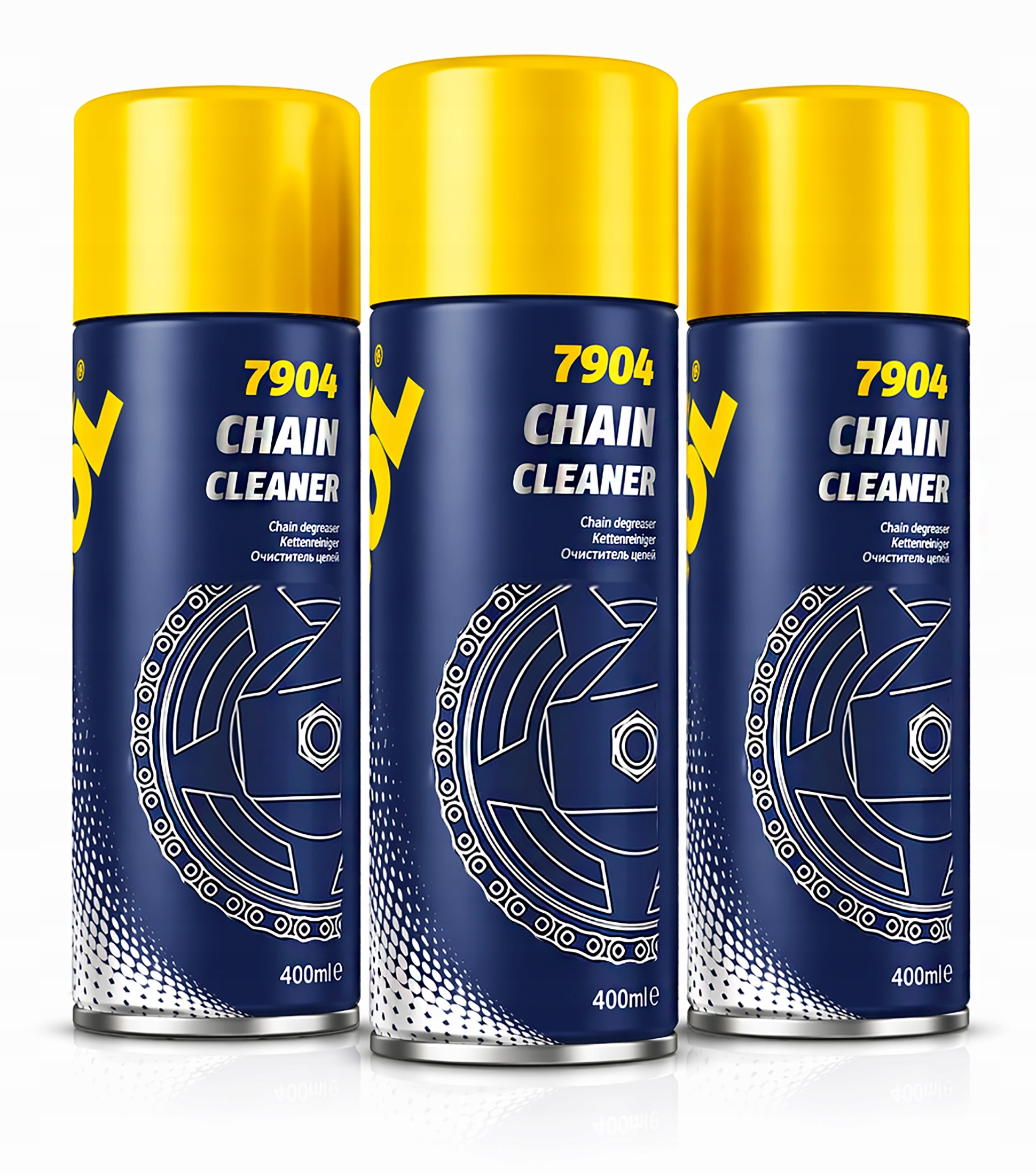 3 Sztuki Środek Do Czyszczenia Łańcuchów 400ML Mannol 7904