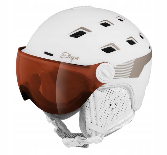 Etape Dámská Lyžařská Přilba Madonna Pro, Bílá/prosecco Mat Velikost 55-58
