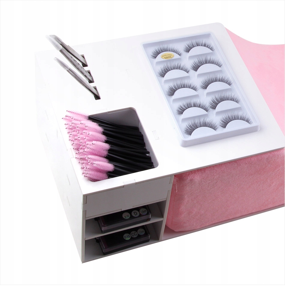 AKRYLOWA plastikowa podstawka organizer Holder półka NA PODUSZKĘ do RZĘS Stan opakowania oryginalne